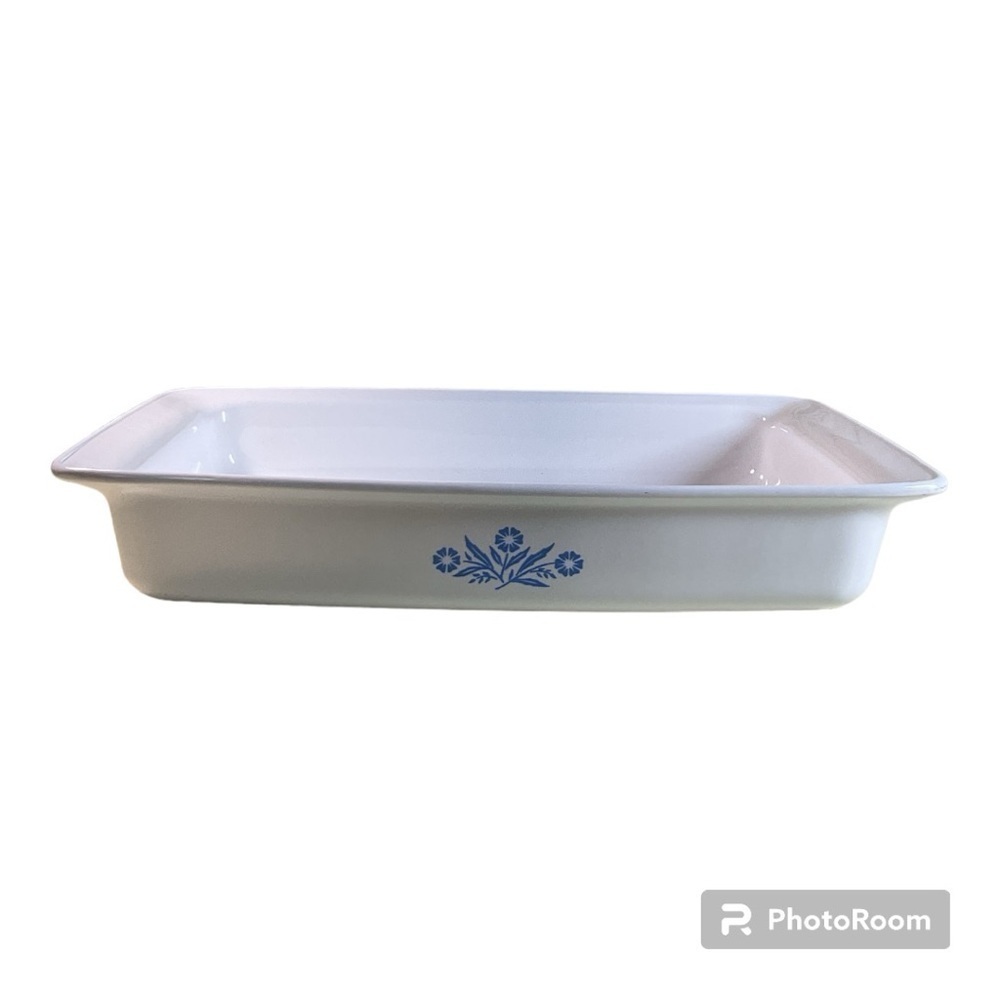CorningWare Blue Cornflower Roasting Pan P332 2.75 Qt Vintage